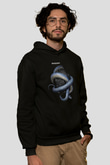 Shinedown Baskılı Unisex Siyah Kapüşonlu Sweatshirt