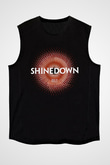 Shinedown Baskılı Unisex Siyah Kolsuz Tişört - Tshirt