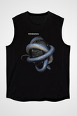 Shinedown Baskılı Unisex Siyah Kolsuz Tişört - Tshirt