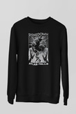 Shinedown Baskılı Unisex Siyah Sweatshirt