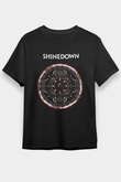 Shinedown Baskılı Unisex Siyah Tişört - Tshirt