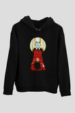 Shining Siyah Unisex Kapüşonlu Sweatshirt