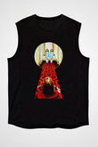 Shining Siyah Unisex Kolsuz Tişört
