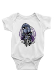 Shredder Biker Baskılı Beyaz Unisex Bebek Body - Zıbın