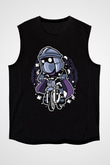 Shredder Biker Baskılı Siyah Unisex Tshirt