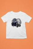 Shredder Hotrod Baskılı Beyaz Unisex Çocuk Tişört