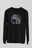 Shredder Hotrod Baskılı Siyah Unisex Sweatshirt