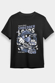 Shredder Loops Baskılı Siyah Unisex Tshirt