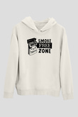 Sigarayı Bırakma Günü Baskılı Beyaz Unisex Kapüşonlu Sweatshirt