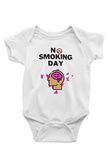 Sigarayı Bırakma Günü Baskılı Beyaz Unisex Bebek Body - Zıbın