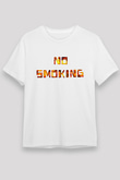 Sigarayı Bırakma Günü Baskılı Unisex Beyaz Tişört - Tshirt