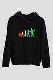 Sihirbaz Siyah Unisex Kapüşonlu Sweatshirt