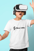 Silicon Valley Baskılı Beyaz Unisex Çocuk Tişört