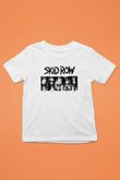 Skid Row Baskılı Beyaz Unisex Beyaz Çocuk Tişört - Tshirt