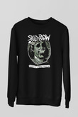 Skid Row Baskılı Unisex Siyah Sweatshirt