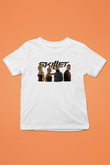 Skillet Baskılı Beyaz Unisex Beyaz Çocuk Tişört - Tshirt
