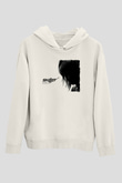 Skillet Baskılı Beyaz Unisex Kapüşonlu Sweatshirt