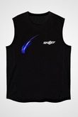 Skillet Baskılı Unisex Siyah Kolsuz Tişört - Tshirt
