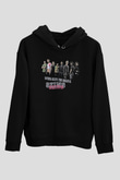 Skins Baskılı Unisex Siyah Hoodie