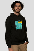 Skream Baskılı Unisex Siyah Hoodie