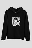 Skream Baskılı Unisex Siyah Hoodie