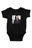 Skrillex Baskılı Unisex Siyah Bebek Body - Zıbın