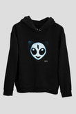 Skrillex Baskılı Unisex Siyah Hoodie