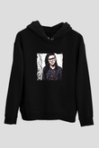 Skrillex Baskılı Unisex Siyah Hoodie