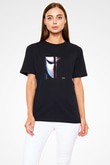 Skrillex Baskılı Unisex Siyah Tişört