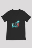 Skrillex Baskılı Unisex Siyah V Yaka Tişört
