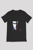 Skrillex Baskılı Unisex Siyah V Yaka Tişört