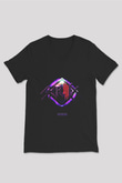Skrillex Siyah Unisex V Yaka Tişört T-Shirt