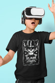 Slash Baskılı Siyah Unisex Çocuk Tişört