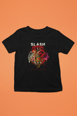 Slash Baskılı Siyah Unisex Çocuk Tişört