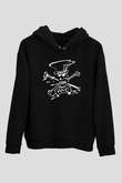 Slash Siyah Unisex Kapşonlu Sweatshirt