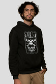Slash Siyah Unisex Kapşonlu Sweatshirt