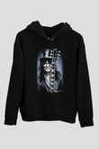 Slash Siyah Unisex Kapşonlu Sweatshirt