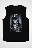 Slash Siyah Unisex Kolsuz Tişört