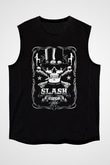 Slash Siyah Unisex Kolsuz Tişört