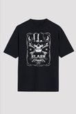Slash Siyah Unisex Oversize Tişört T-Shirt