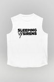 Sleeping with Sirens Beyaz Unisex Kolsuz Tişört