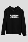 Sleeping with Sirens Siyah Unisex Kapşonlu Sweatshirt