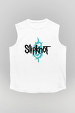 Slipknot Beyaz Unisex Kolsuz Tişört