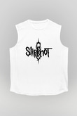 Slipknot Beyaz Unisex Kolsuz Tişört