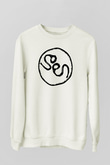 Slowdive Baskılı Beyaz Unisex Sweatshirt