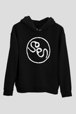 Slowdive Baskılı Unisex Siyah Kapüşonlu Sweatshirt