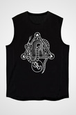 Slowdive Baskılı Unisex Siyah Kolsuz Tişört - Tshirt
