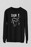 Slowdive Baskılı Unisex Siyah Sweatshirt