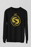 Slowdive Baskılı Unisex Siyah Sweatshirt