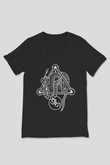 Slowdive Baskılı Unisex Siyah V Yaka Tişört - Tshirt